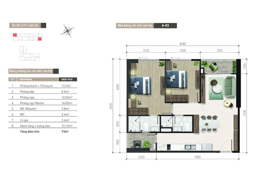 Thiết kế layout căn hộ at sky garden 01