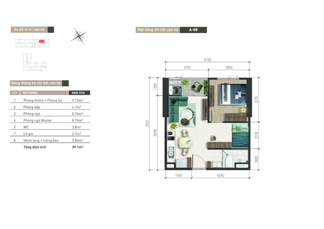Thiết kế layout căn hộ at sky garden 03